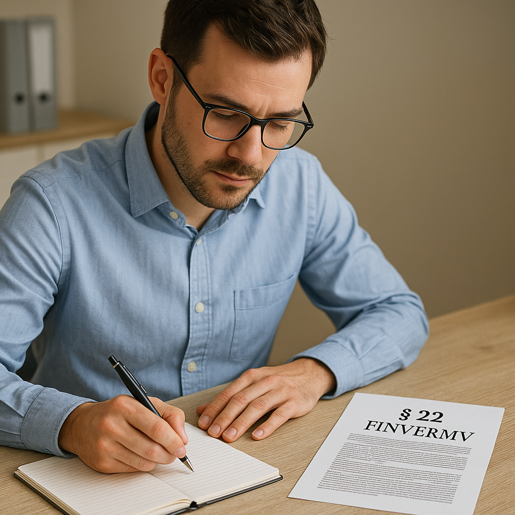 Aufzeichnungspflichten nach § 22 FinVermV