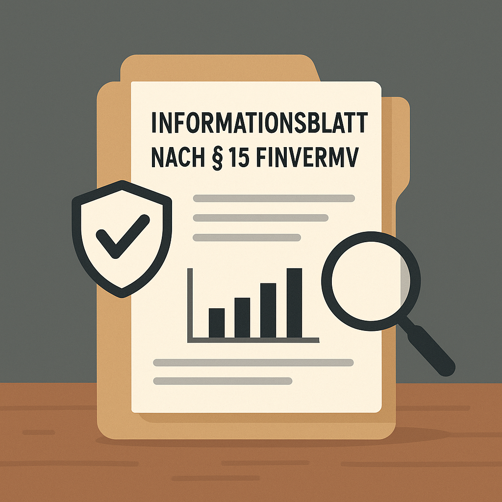 Informationsblatt nach § 15 FinVermV